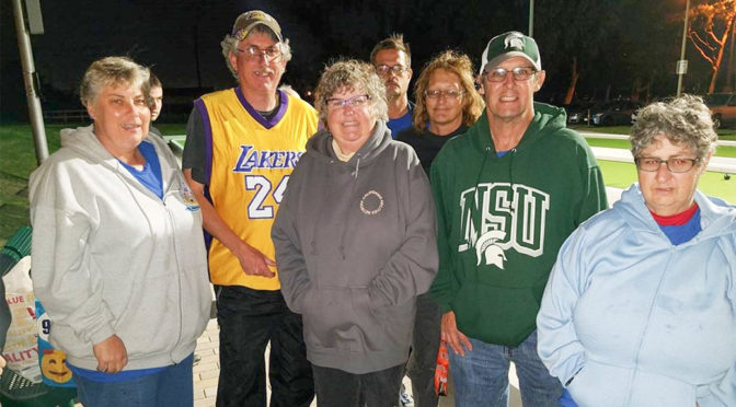 Kiwanis Club of Torrance Donates benches for Bocce Courts