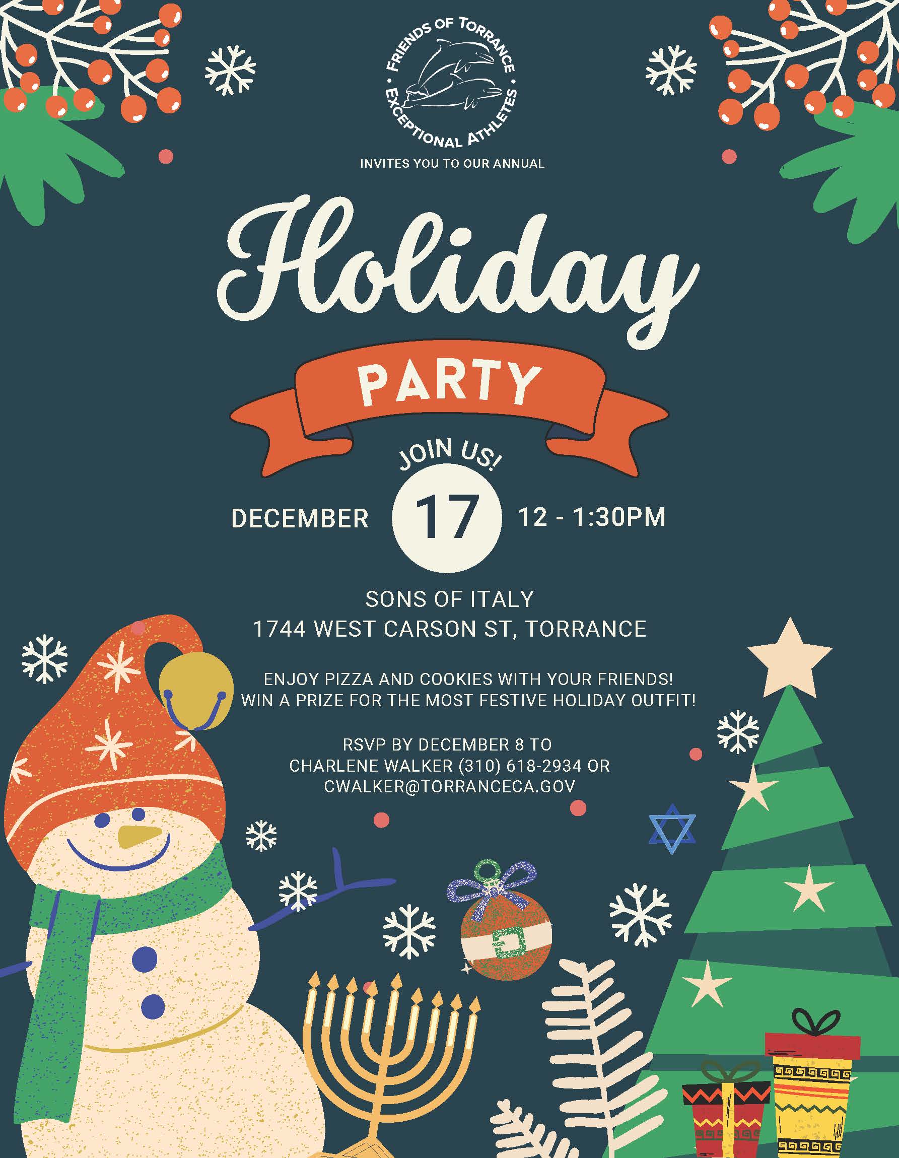 2023 FTEA Holiday Party Is One Month Away!